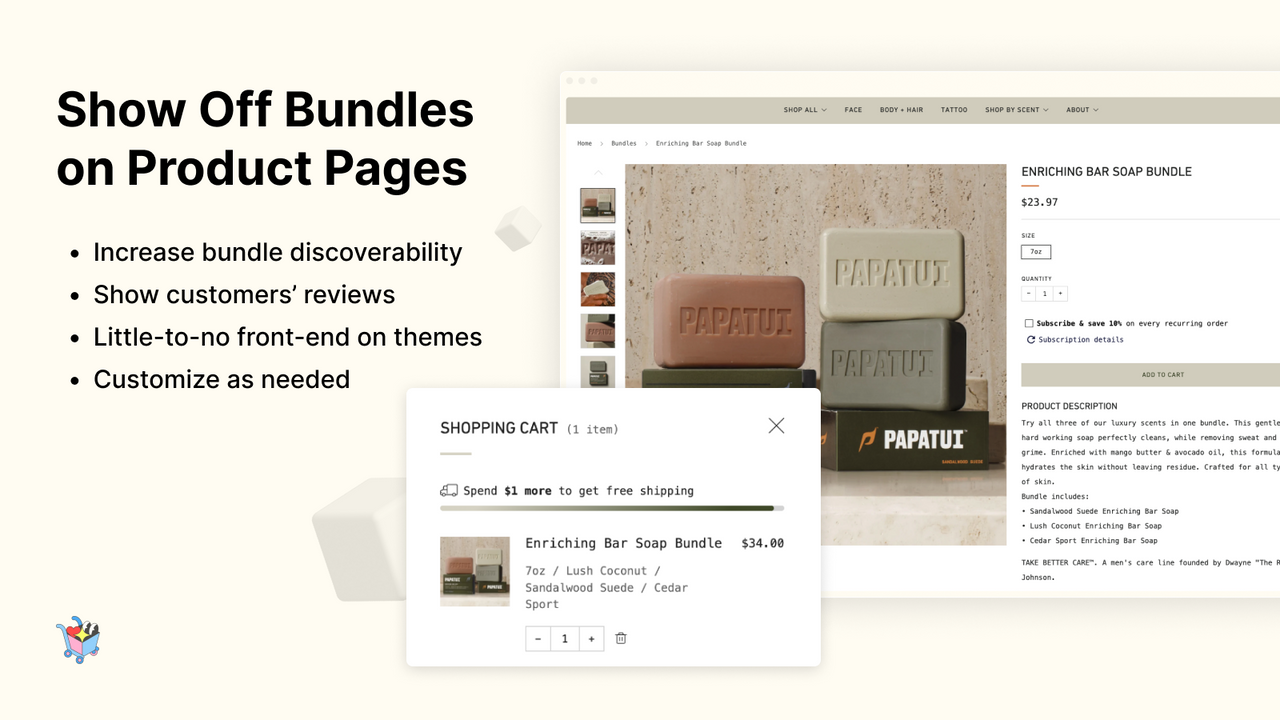 Show Off a Bundle on dedicated Product Pages