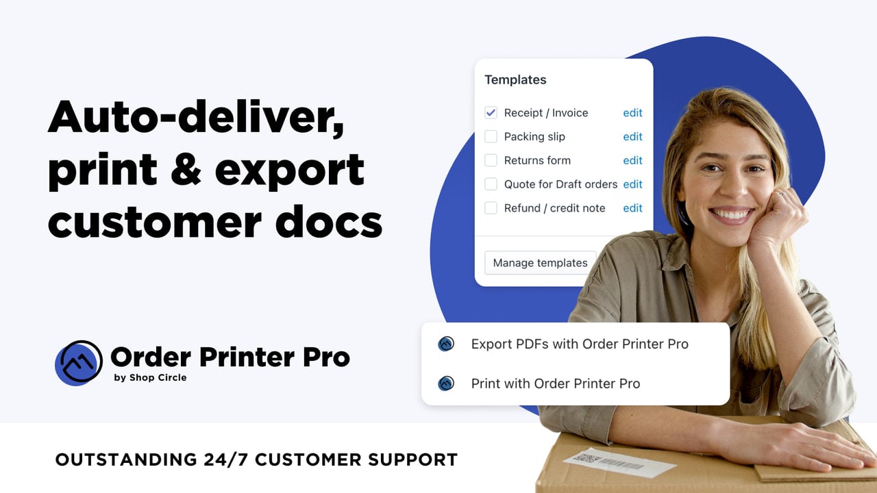 Auto-deliver, print & export customer docs