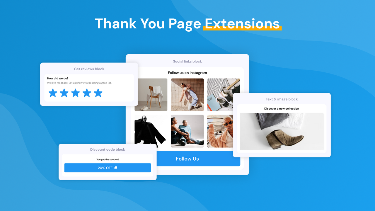 Thank you page extensions