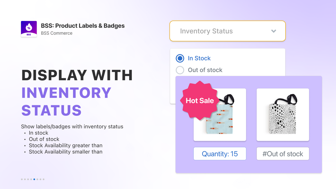 Labels with inventory status