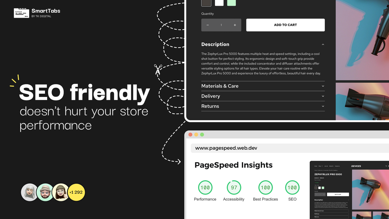 SEO friendly and doesn't hurt your store performance