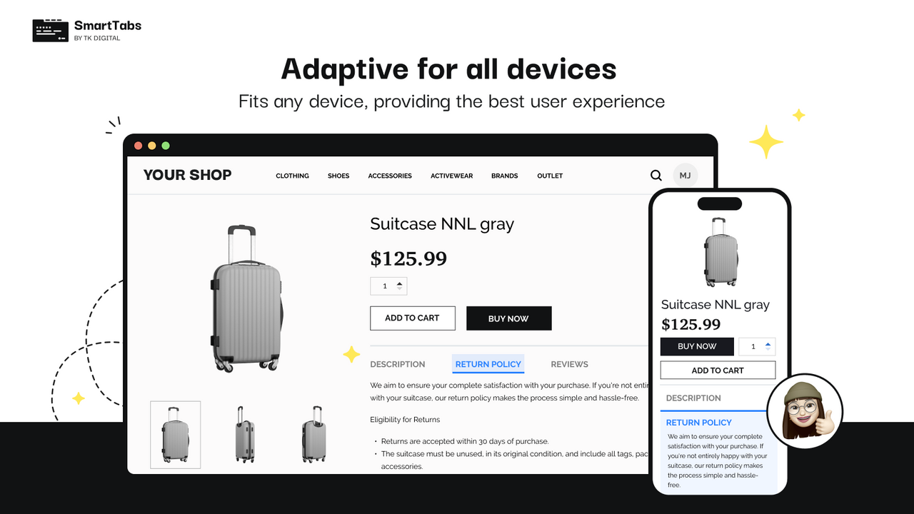 Responsive and adaptive for all devices and screens