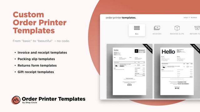 F+2: Order Printer Templates