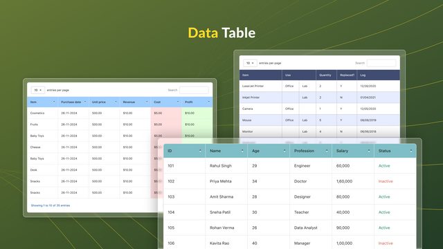 TablePress ‑ Data Tables