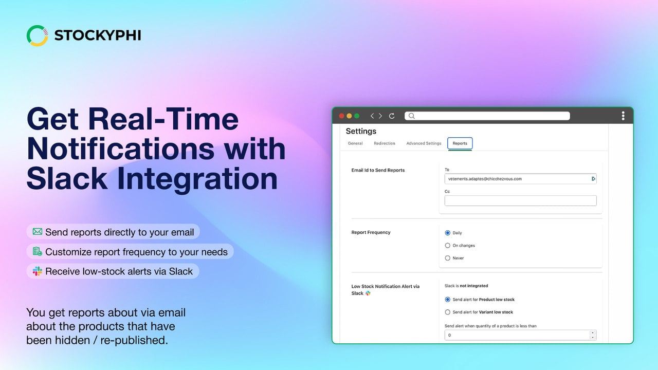 Get Real-Time Notifications with Email and Slack Integration