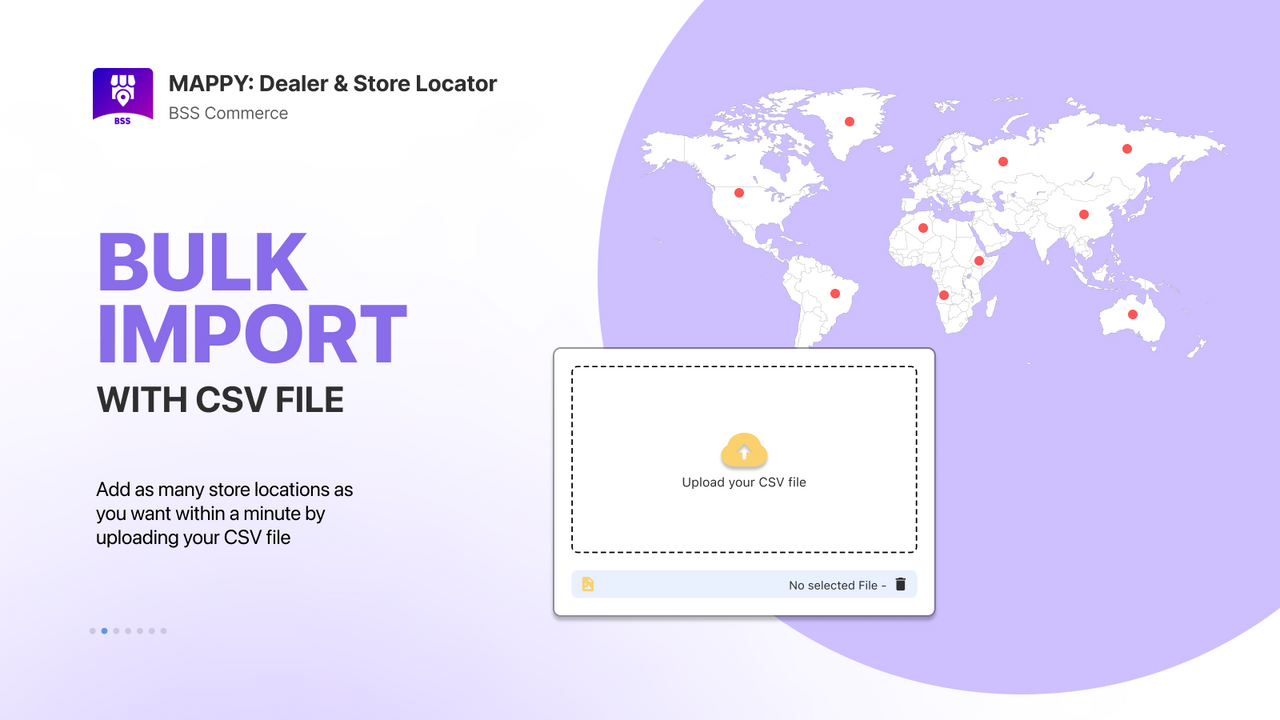 Bulk import store locations with CSV file