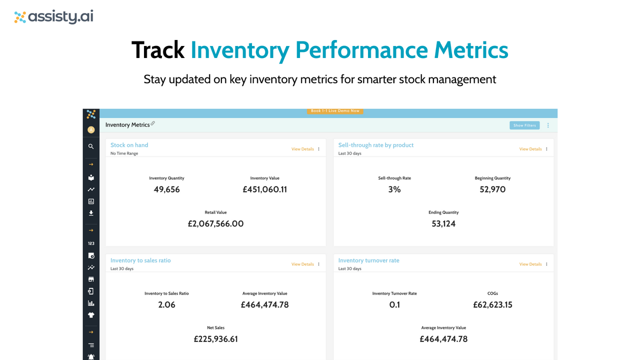 Stay updated on inventory metrics for smarter stock management