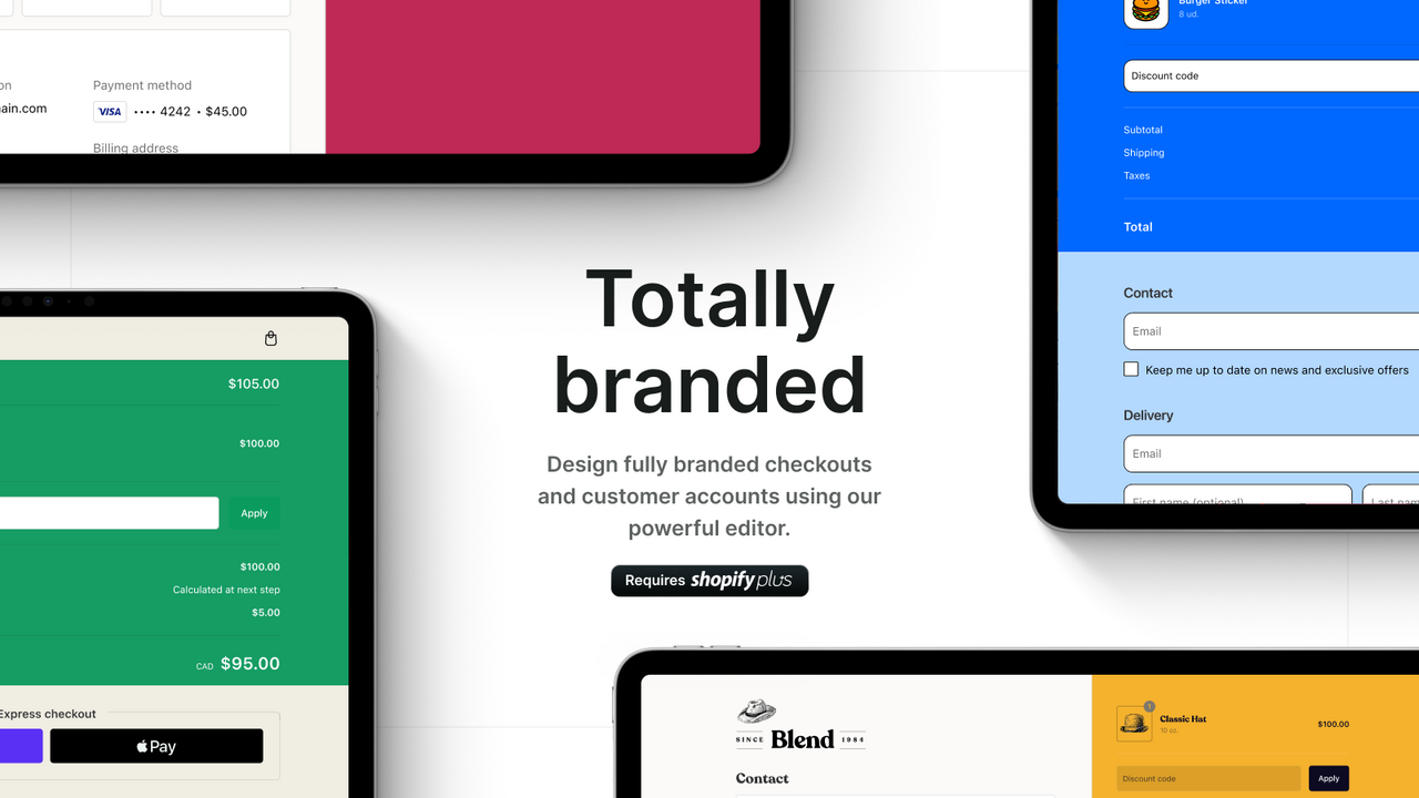 Checkout Branding editor