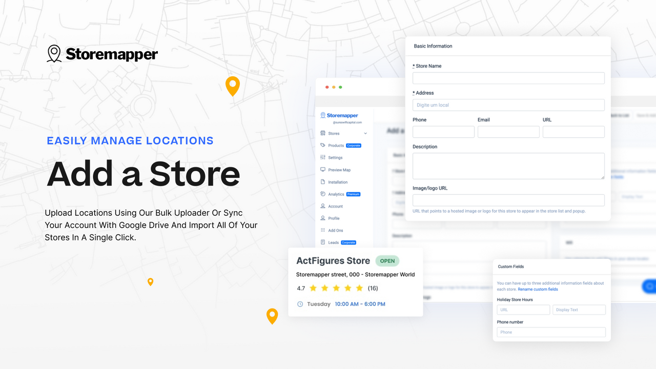 Store Locator Add a Store