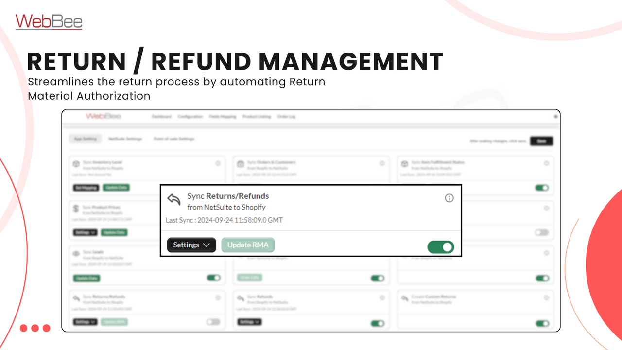 Return and Refund management