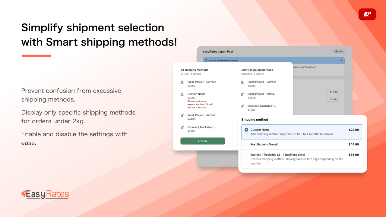 Smart Shipping method settings