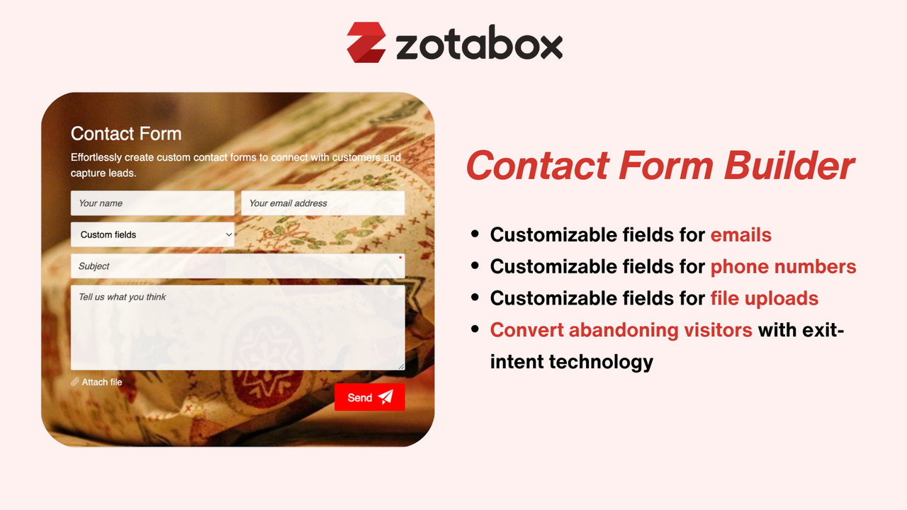 Zotabox Contact Form Builder