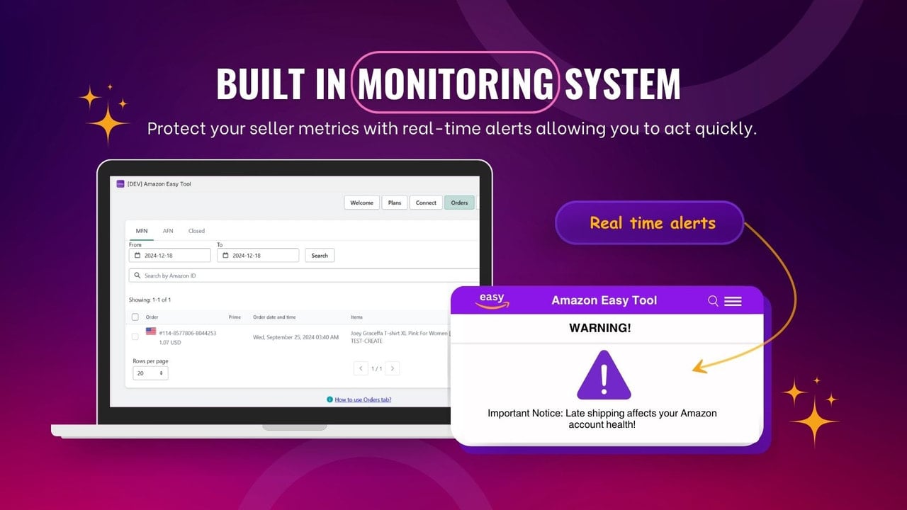 Safeguard your seller metrics- instant alerts for quick action