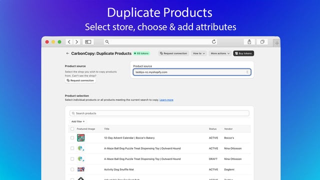 CarbonCopy: Duplicate Products