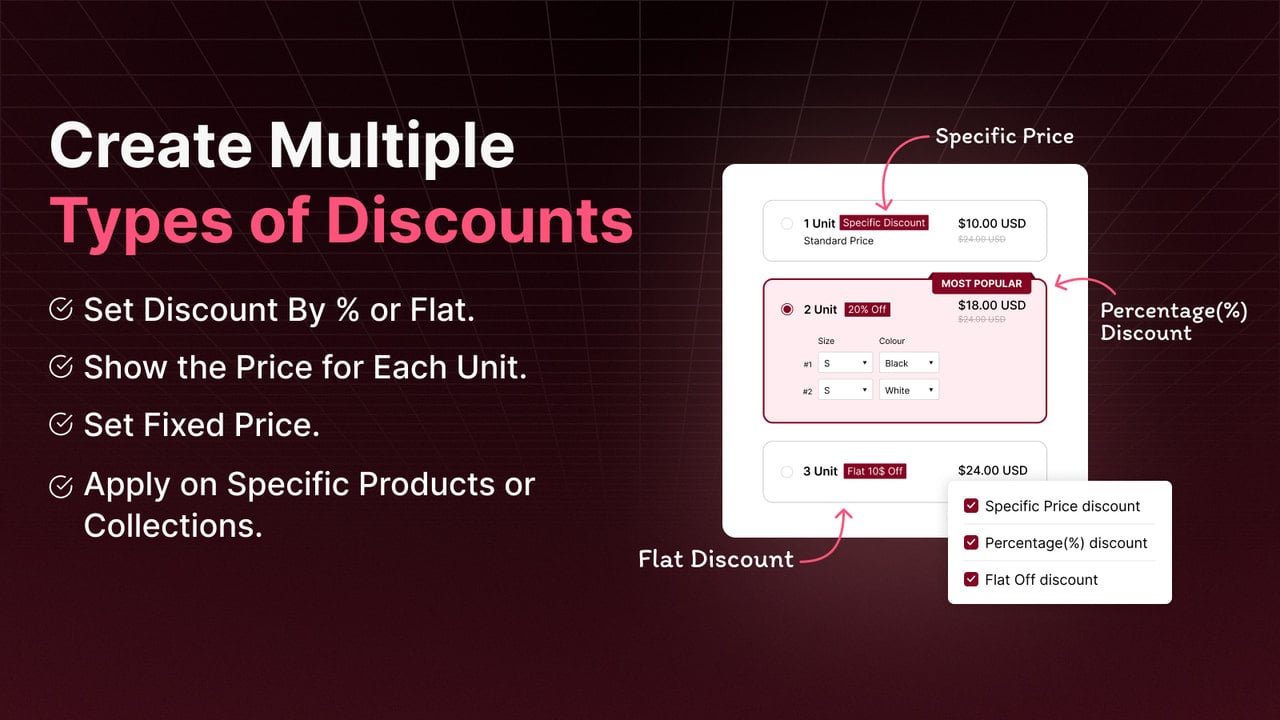 Multi Dicount Shopify App Volume Quantity breaks bundle app