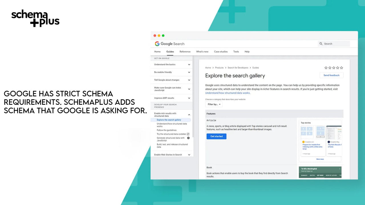 SchemaPlus adds schema that Google is asking for.