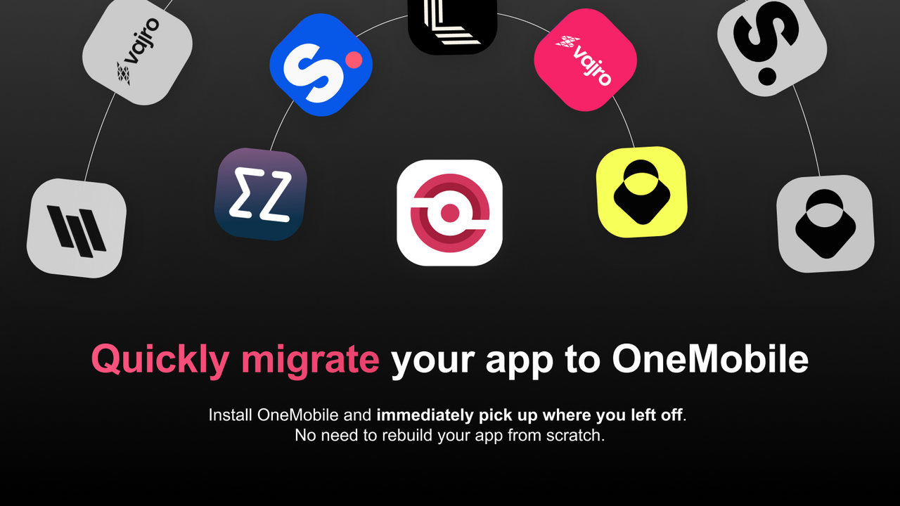 Quickly migrate Shopney, Vajro, or Tapcart to OneMobile